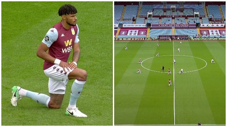 Villa, Sheffield United Players And Officials Take Knee In Support Of BLM