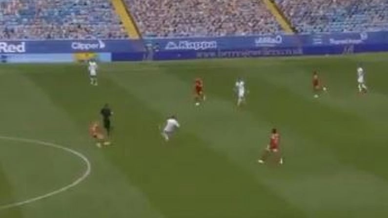 Leeds Fans Lost Their Shit At A Pablo Hernandez Pass Today