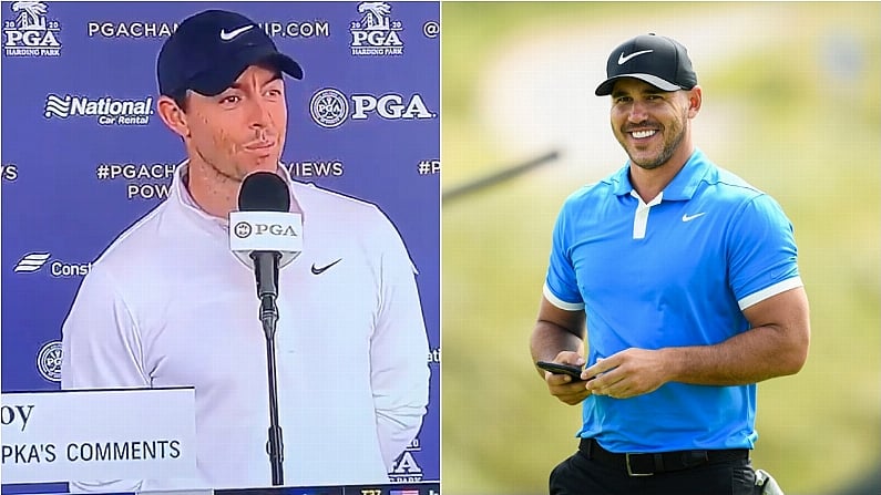 Watch: Rory McIlroy Clearly Isn't A Fan Of Brooks Koepka's Mind Games