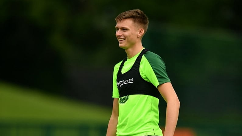 24 June 2019; Will Smallbone during a Republic of Ireland Under-19 training session at FAI National Training Centre in Abbotstown, Dublin. Photo by Sam Barnes/Sportsfile