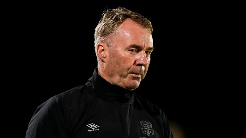 4 September 2020; Waterford manager John Sheridan during a SSE Airtricity League Premier Division match between Waterford and St. Patrick's Athletic at the RSC in Waterford. Photo by Michael P Ryan/Sportsfile