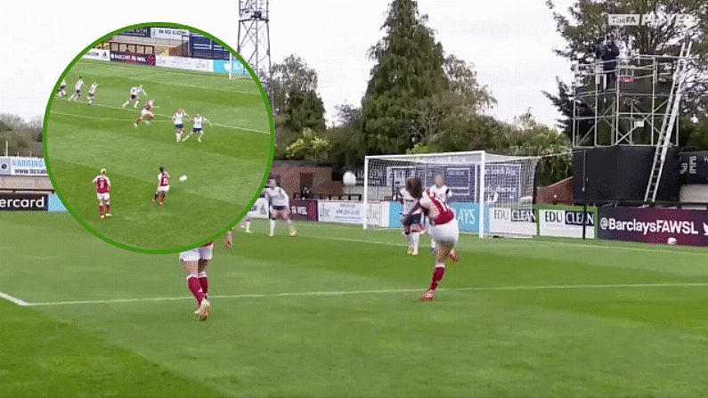 Katie McCabe Scores Incredible Arsenal Free-Kick Ahead Of Euro Qualifier