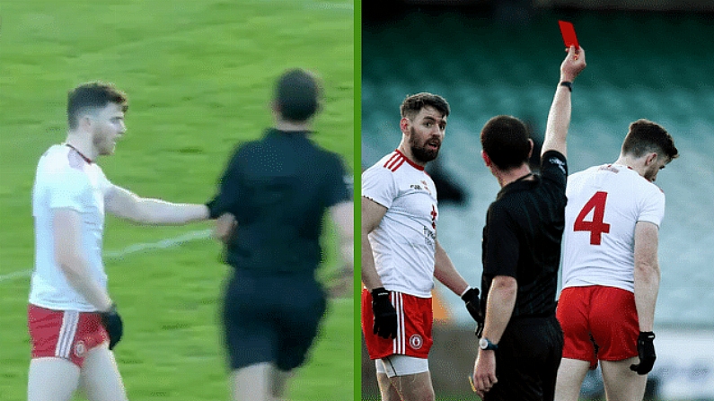 Watch: Tyrone Player Facing 12-Week Ban For Touching Match Official