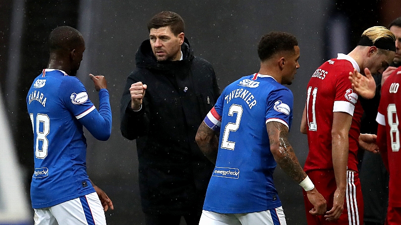 Steven Gerrard Baffled By Alfredo Morelos Reaction To Subbing In Rangers Win