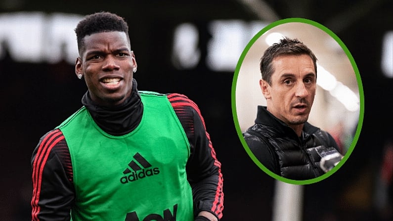 Gary Neville Believes Manchester United's Title Hopes Rest On Paul Pogba