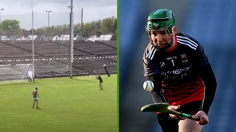 Watch: Mayo Goalkeeper Scores Point From An Almighty Distance