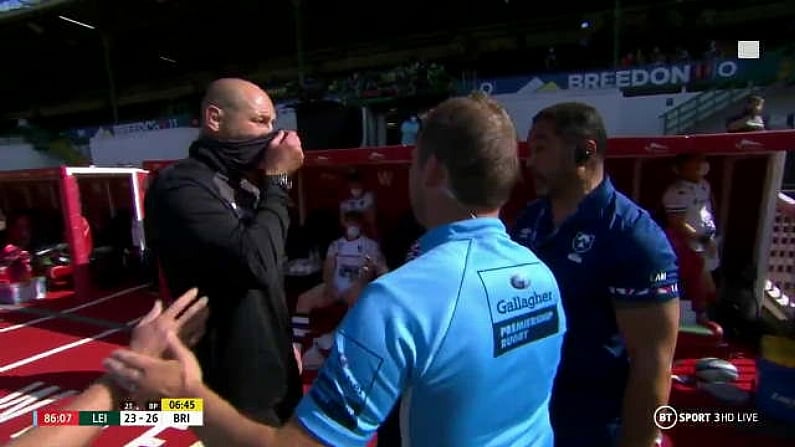 Leicester Vs Bristol Ends In Controversy And Chaos As Sideline Row Erupts