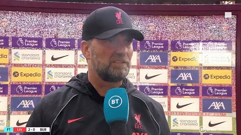 Jurgen Klopp Calls Out Burnley For 'Dangerous' Play During Anfield Loss