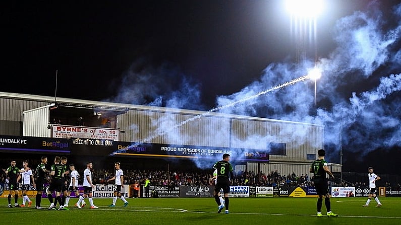 Dundalk Fans Direct Pig Head At Former Player During Rovers Win