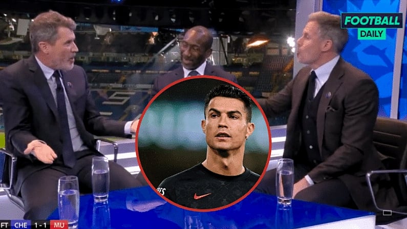 Watch: Roy Keane & Jamie Carragher Have Huge Fight Over Cristiano Ronaldo