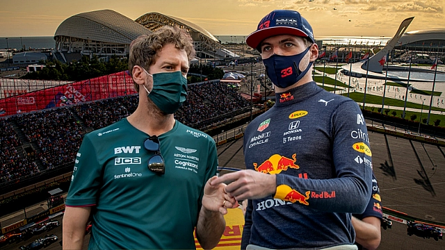 F1 Russian Grand Prix Verstappen Vettel