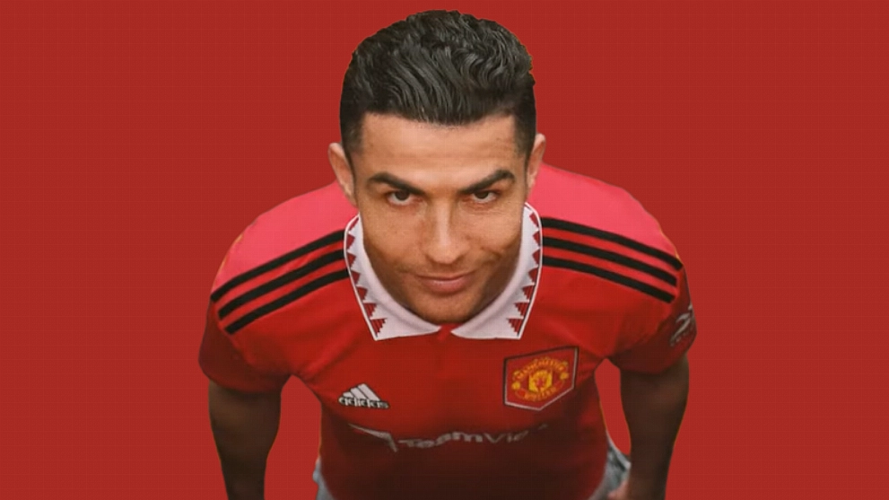 Cristiano Ronaldo new Manchester United kit