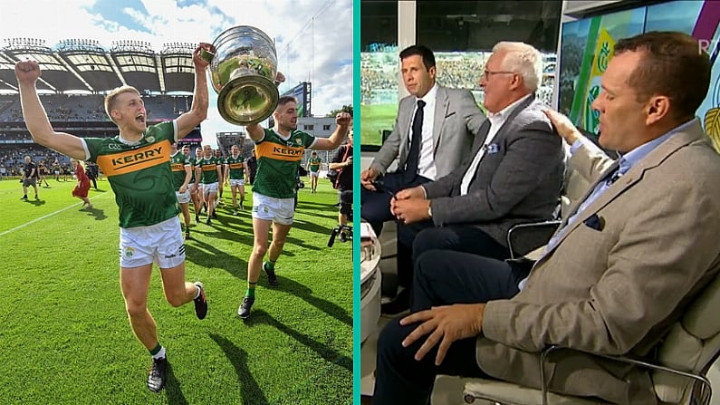 Pat Spillane Gives Incredibly Emotional Speech After Kerry's All-Ireland Win