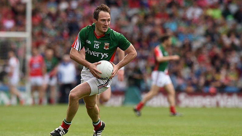 3 August 2014; Alan Dillon, Mayo. GAA Football All-Ireland Senior Championship, Quarter-Final, Mayo v Cork, Croke Park, Dublin. Picture credit: Ray McManus / SPORTSFILE