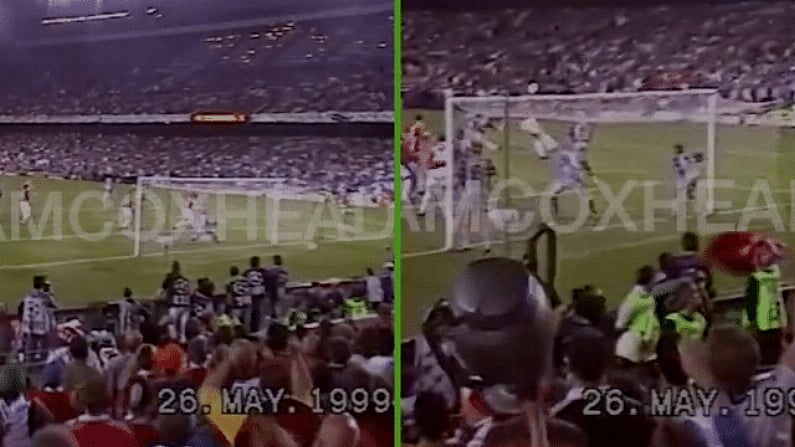 Watch: Remarkable Fan Footage Emerges Of Manchester United's Famous 1999 Nou Camp Comeback