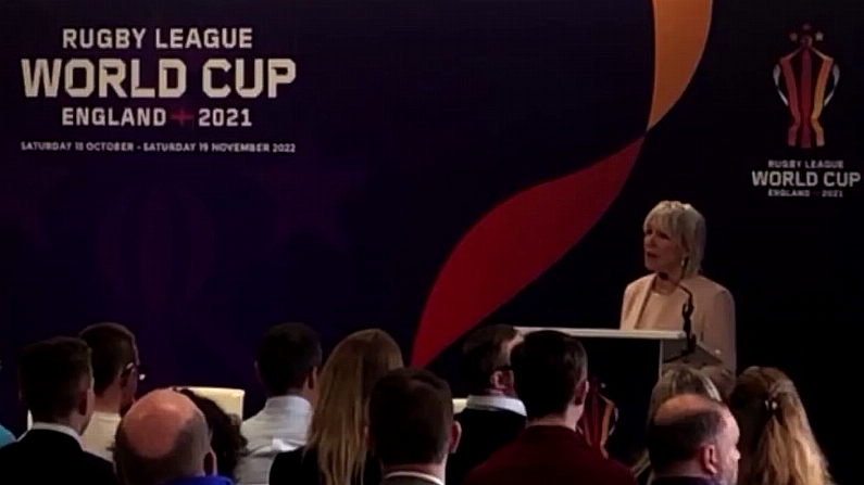 Nadine Dorries Makes Cringeworthy Error At Rugby League World Cup Event