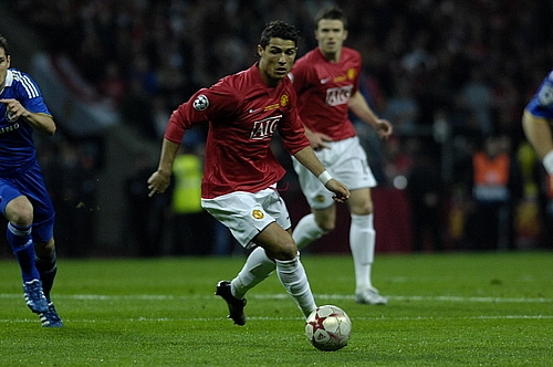 Cristiano Ronaldo 2008 Champions League final Manchester United