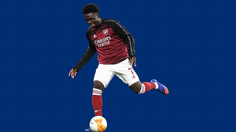 Bukayo Saka Shares Wholesome Moment With Young Fan On All Or Nothing Arsenal