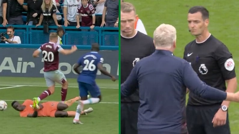 David Moyes Confronts Referee After 'Scandalous' Decision To Rule Out Late Goal