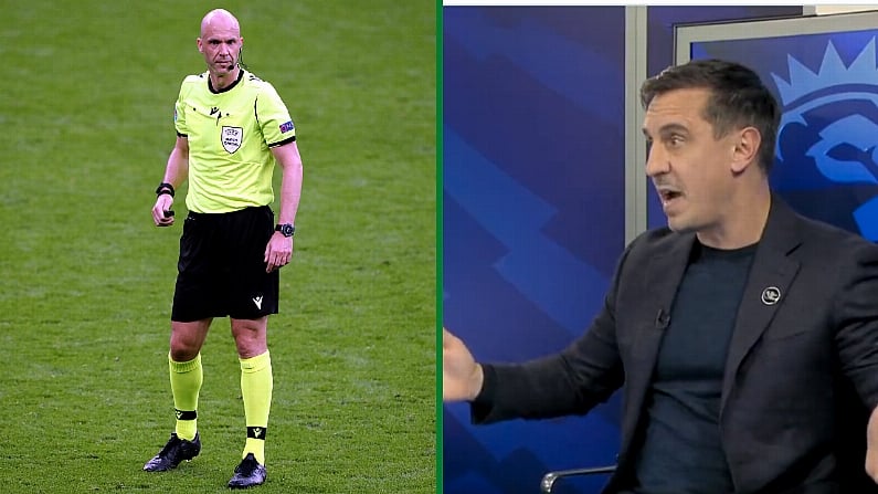 Gary Neville Was Hugely Impressed With Anthony Taylor's Reffing Of Liverpool - Man City