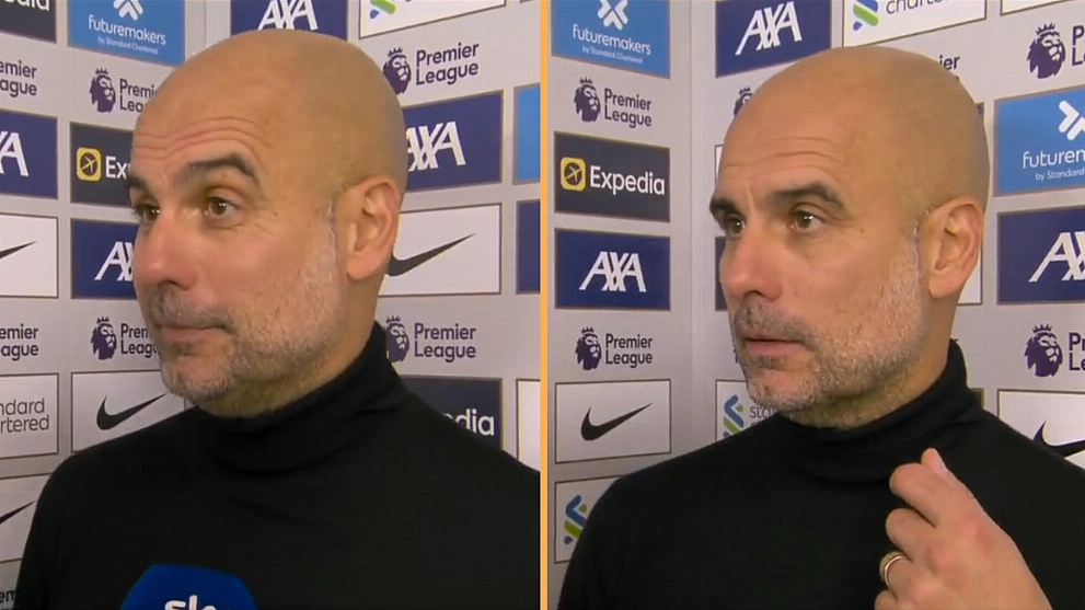 Pep Guardiola interview Geoff Shreeves