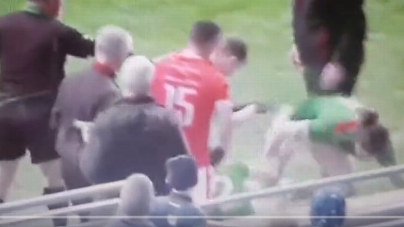 Padraig O'Hora Finds Time For Fist Bump With Fan In Middle Of Scuffle