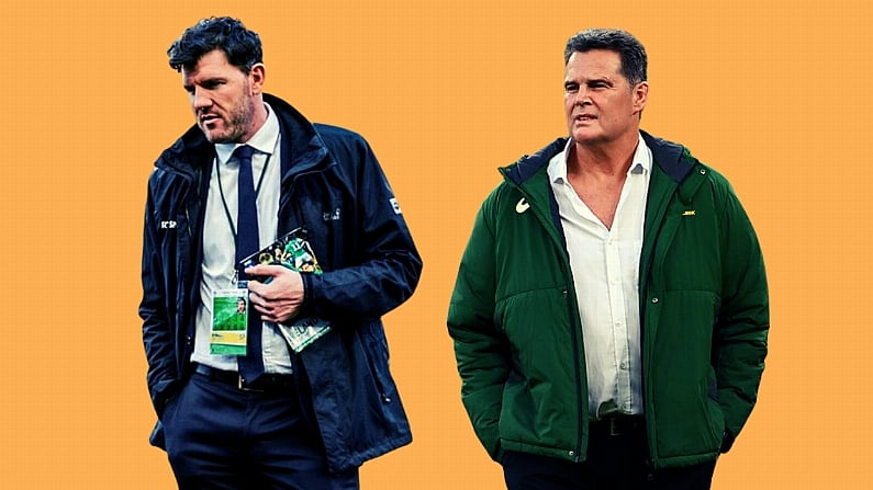 Shane Horgan has slammed the post-match antics of South Africa coach Rassie Erasmus (Photos: Sportsfile)