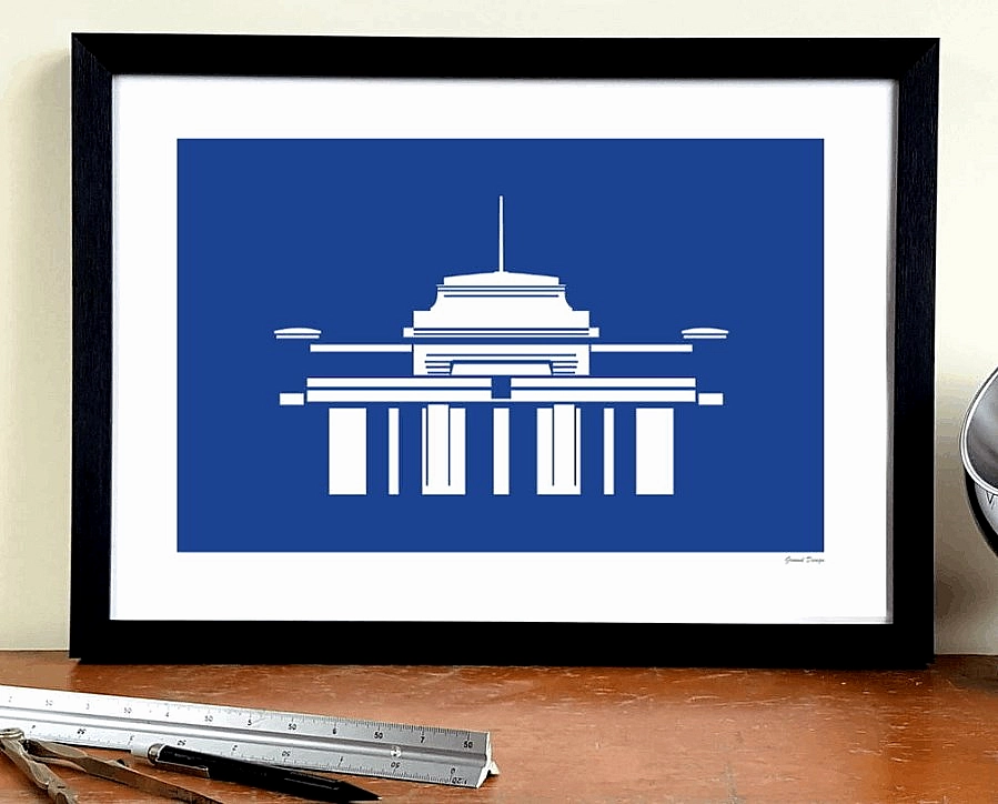 Leicester Minimalist Print Gift