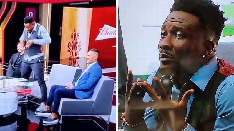 Asamoah Gyan Was Loving His Punditry Role In Ghana's Win Over South Korea