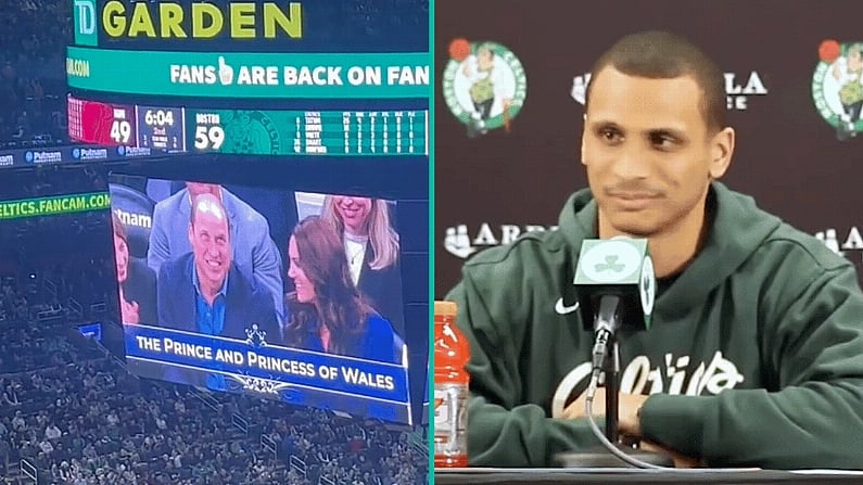 Boston Celtics Coach Throws Bizarre Dig At Prince William &amp; Kate After They Attend NBA Game