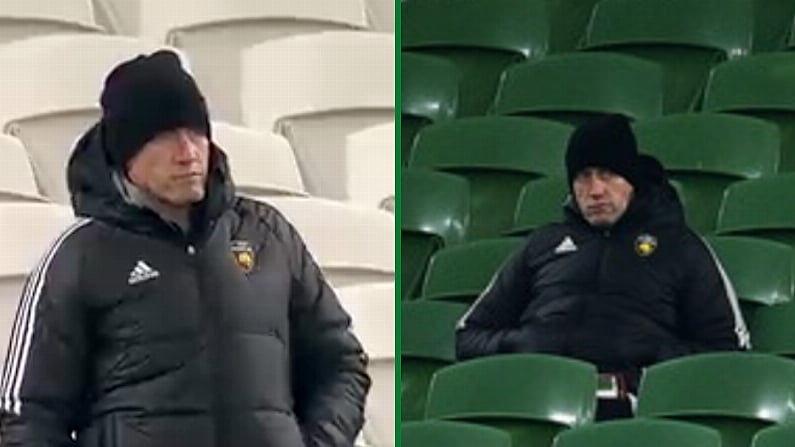 Ronan O'Gara Cut A Lonely Figure At The Aviva Stadium Last Night