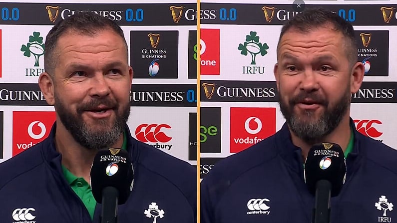 Andy Farrell Takes Cheeky Dig About Media Criticism During Post-Match Interview