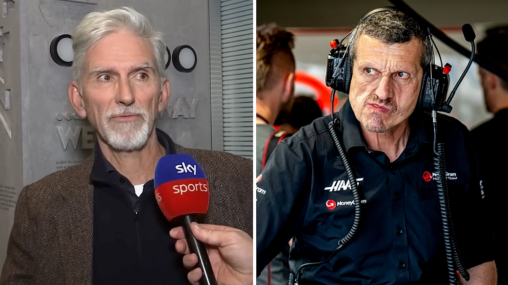 F1 Damon Hill Gunther Steiner HAas