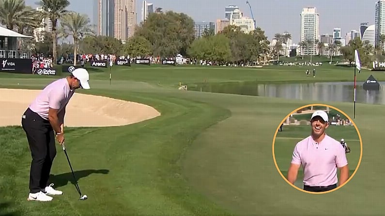 Filthy Eagle Putt On 18 Caps Off Sensational Rory McIlroy Round In Dubai