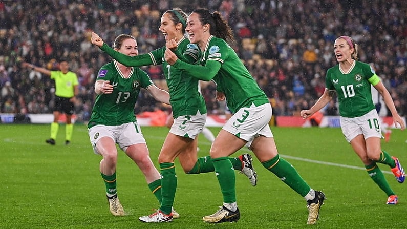 Emotional Scenes As Julie-Ann Russell Dedicates Ireland Goal To Baby Daughter