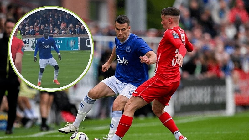 Everton Experience Embarrassing Kit Malfunction During Sligo Rovers Clash