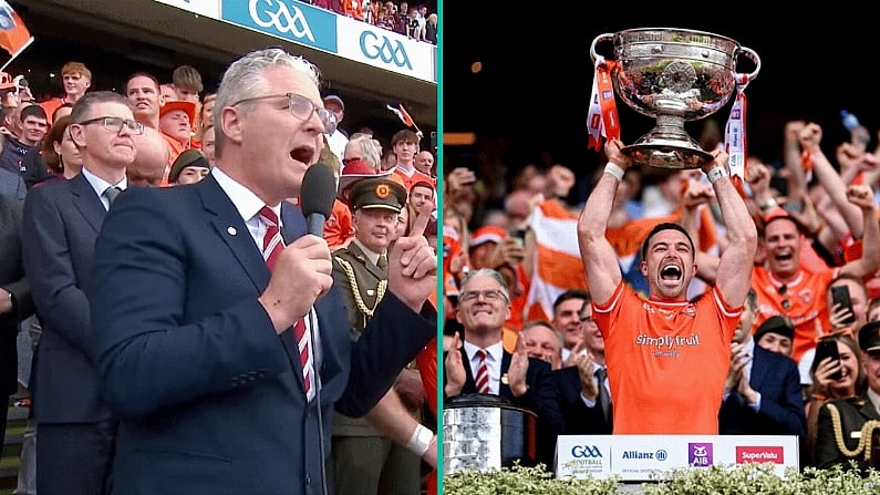 Jarlath Burns Gives All-Time Great Croke Park Speech To Mark Armagh Triumph