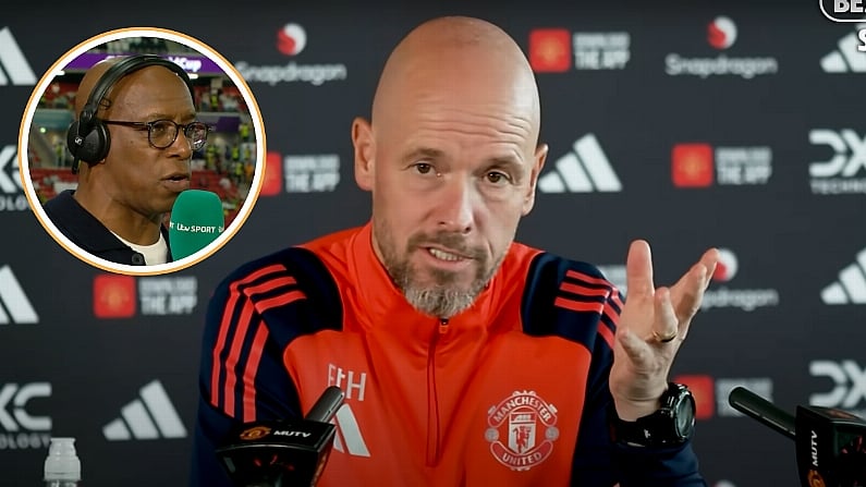 Ian Wright Slams Ten Hag After Claiming Man United Star Was 'Laughing' At Him