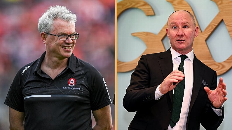 Joe Brolly Had "Animated" Rule Change Debate With Jim Gavin At Wake