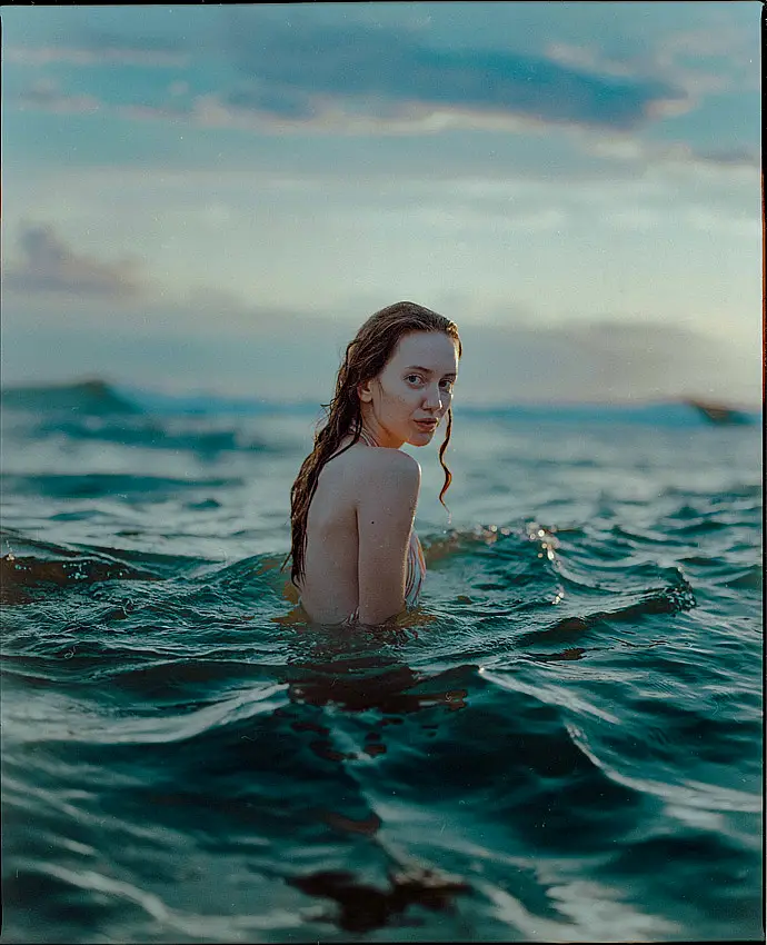 A portrait of a woman I met at the Baltic Sea in Poland.