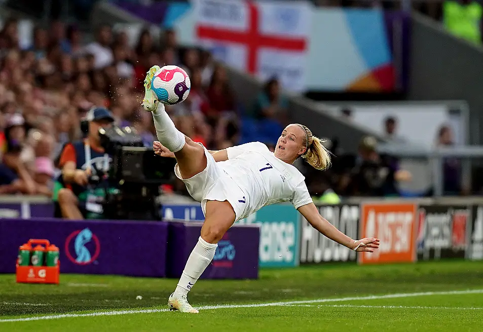 England's Beth Mead playing in the European Championships last summer