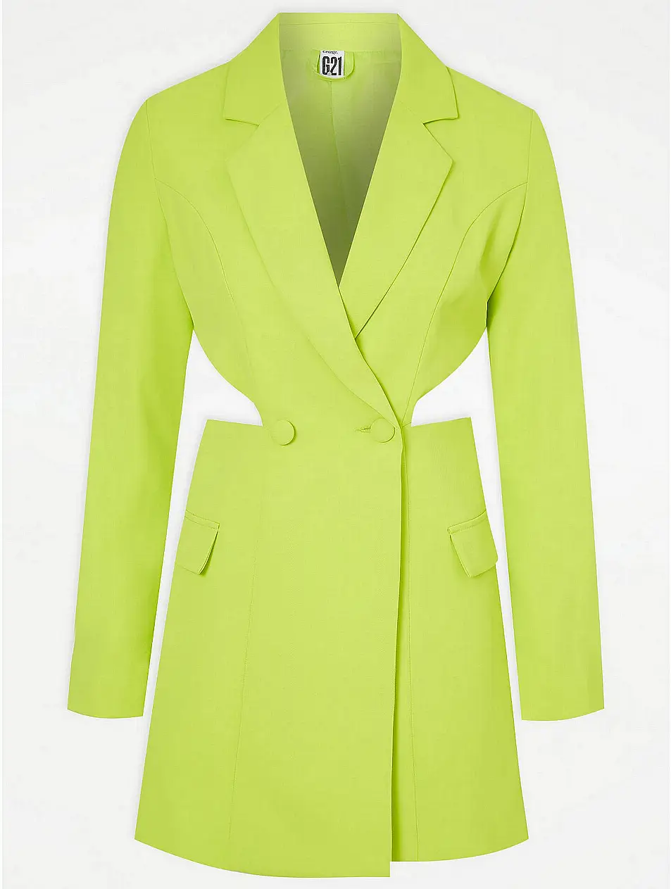 George G21 Lime Green Cut Out Blazer Dress