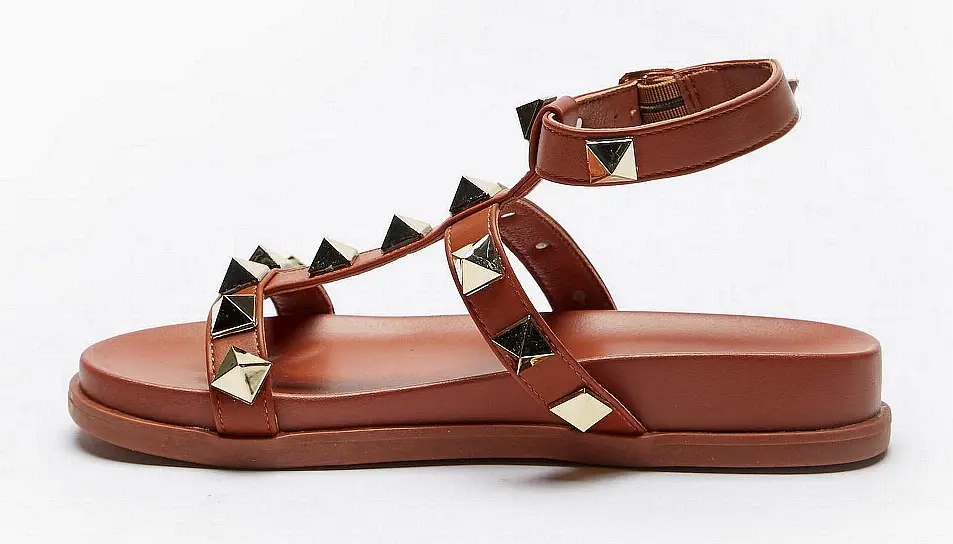 Studio Studded Tan Sandals