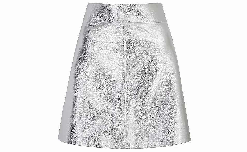 Marks and Spencer Collection Metallic Mini A-Line Skirt