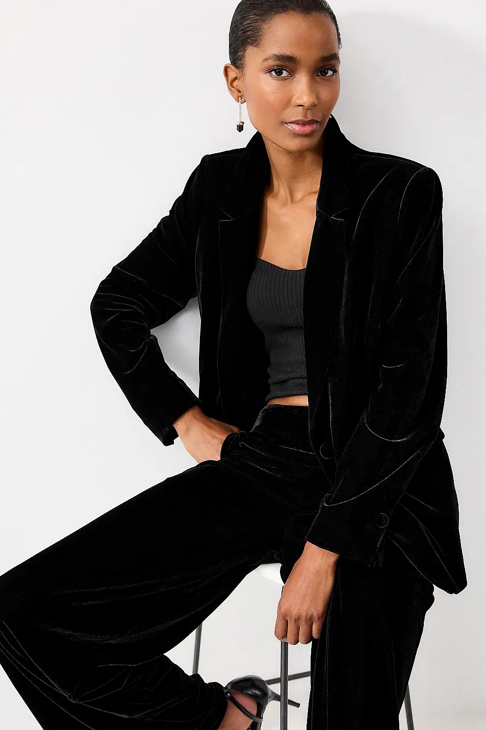 Next Tailored Velvet Blazer