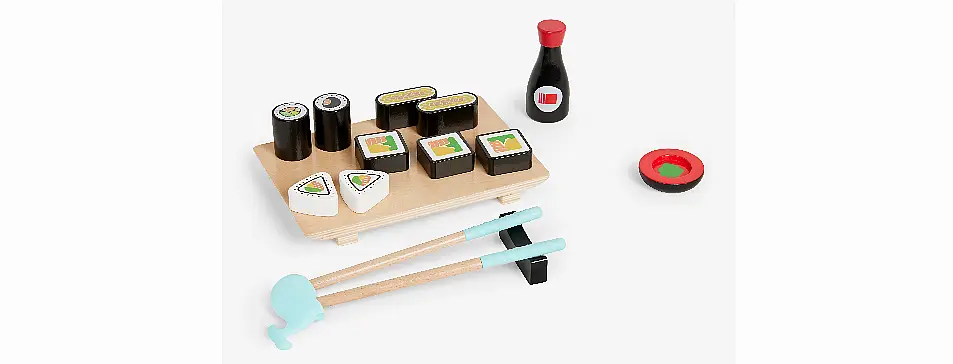 John Lewis Wooden Sushi Set