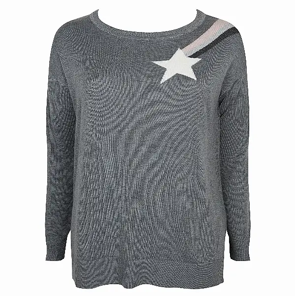 Evans Grey Star Jumper