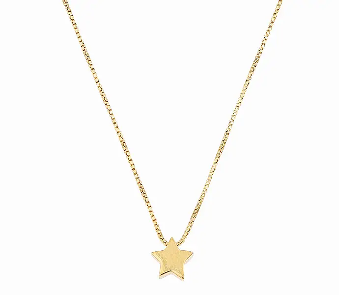 Oliver Bonas Star Gold Plated Pendant Necklace