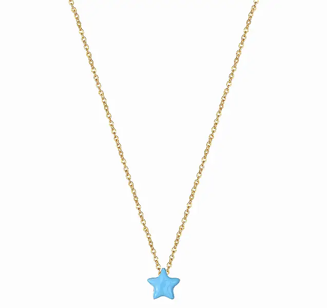 Seol + Gold Blue Star Necklace