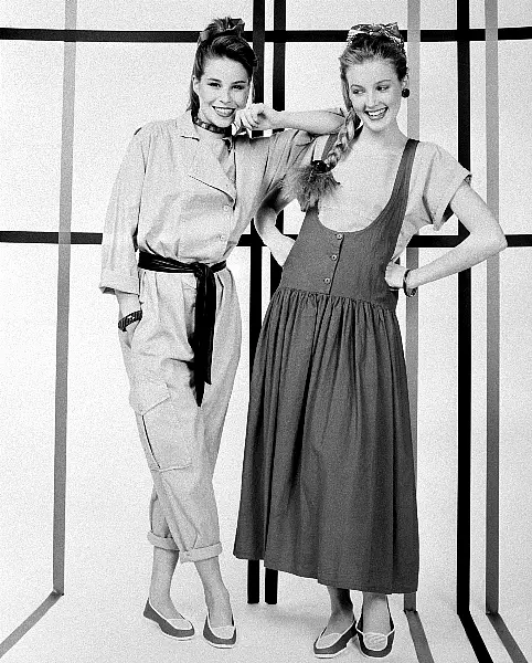 Fashion models in 1984